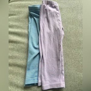 Tea Collection capri length striped leggings